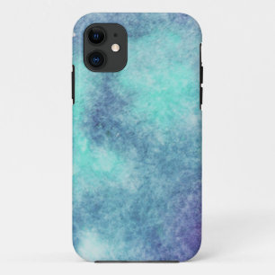 Moderne Türkis- und Lila-Tie-Dye-Wasserfarbe iPhon Case-Mate iPhone Hülle