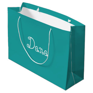 Moderne türkisfarbene Babydusche Geschenktüte