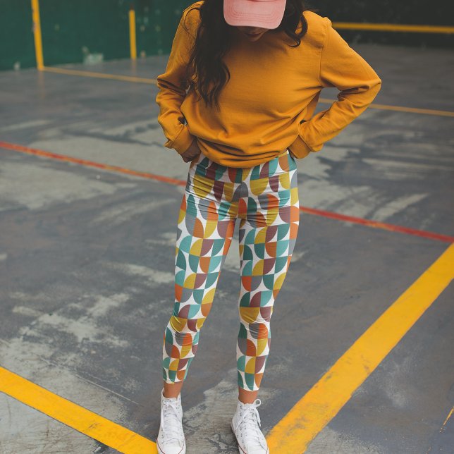 Moderne, türkisfarbene, goldgelbe Rostformen aus d Leggings (Von Creator hochgeladen)