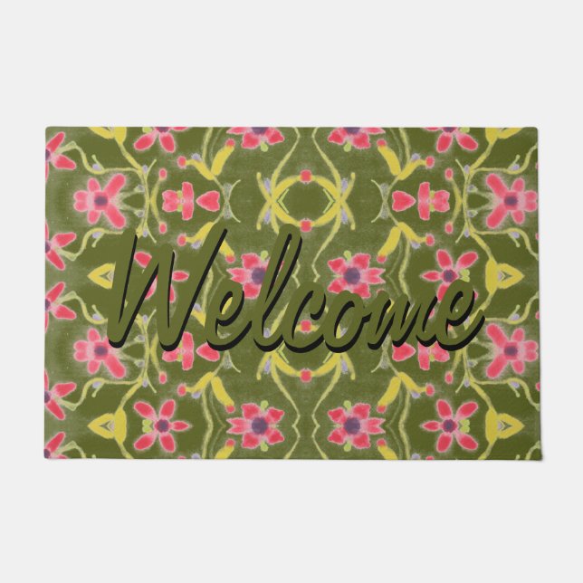 Moderne Türmatte mit Hübschem Muster (Vorderseite)