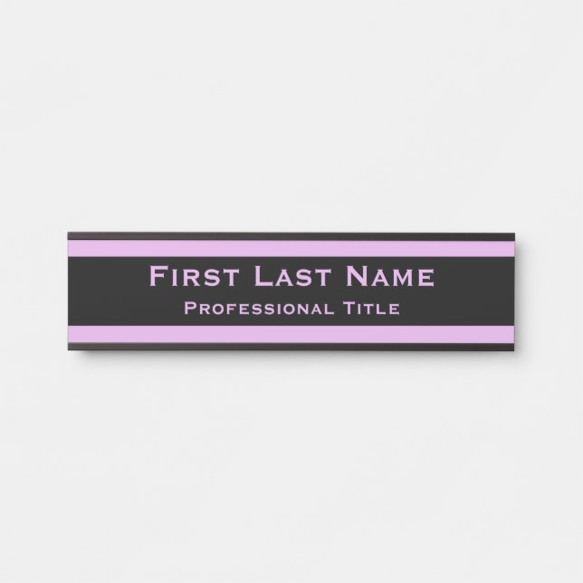 Moderne Türschilder signieren Lavendel Lila Türschild (Vorderseite )