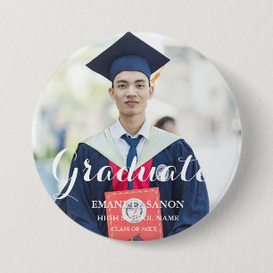 Moderne Twin Graduate Script Classic Foto Button