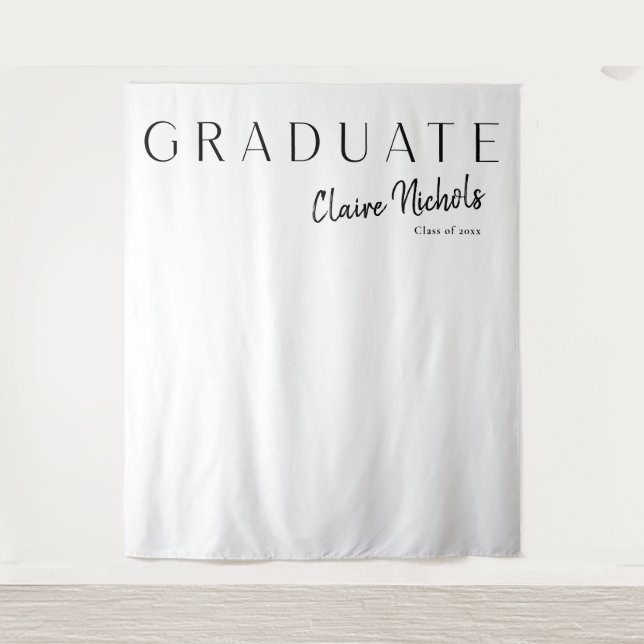 Moderne Typografie Abschluss Foto Hintergrund Wandteppich (Vorderseite)