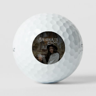 Moderne Typografie Absolventenfoto Abschluss Golfball
