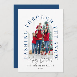 Moderne Typografie arch 1 Foto Blau Weihnachten