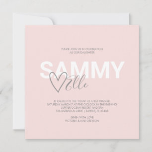 Moderne Typografie Bat Mitzvah