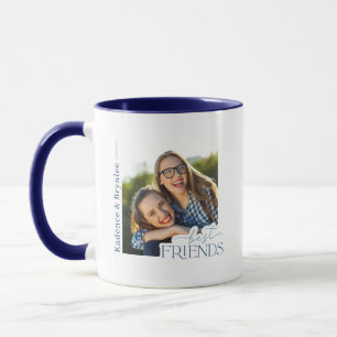 Moderne Typografie-Beste-Freunde-Foto Tasse
