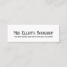 Moderne Typografie Black & White Business Card