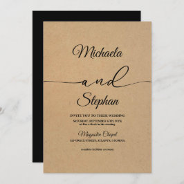 Moderne Typografie | Bold Bellisia Wedding Einladung