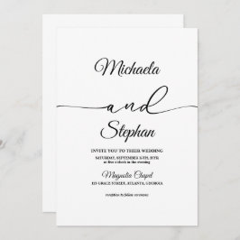 Moderne Typografie | Bold Bellisia Wedding Einladung