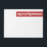 Moderne Typografie Custom Christmas<br><div class="desc">Stilvolle und schicke Winterurlaubsthemen-Labels.</div>