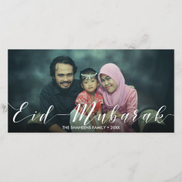 Moderne Typografie Eid Mubarak - Fotokarte