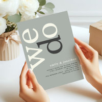 Moderne Typografie - Elfenbeinhochzeit