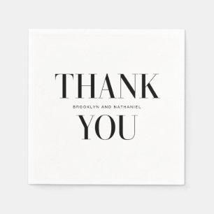 Moderne Typografie Fette Danke Serviette