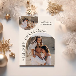 Moderne Typografie-Foto-Collage Weihnachten