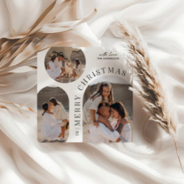 Moderne Typografie-Foto-Collage Weihnachten