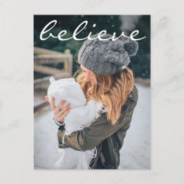 Moderne Typografie Foto Holiday Feiertagspostkarte