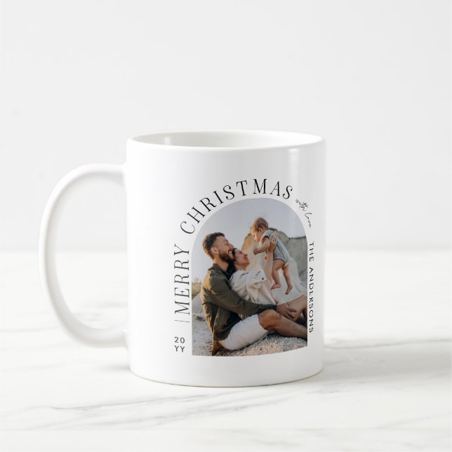 Moderne Typografie - Foto Weihnachten Kaffeetasse (Links)