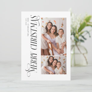 Moderne Typografie Frohe Weihnachten 3 Foto