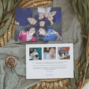 Moderne Typografie Frohe Weihnachten 4 Foto