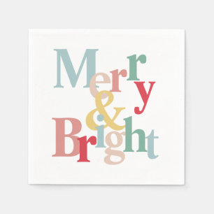 Moderne Typografie fröhlich und hell Serviette
