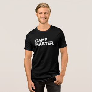 Moderne Typografie Game Master Herren passend Tri-Blend Shirt