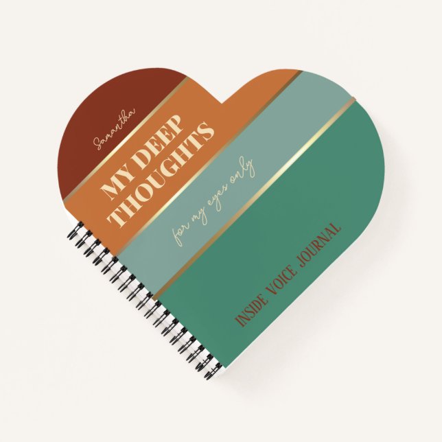 Moderne Typografie Gold Elegantes Pocket Notebook Notizbuch (Vorderseite)