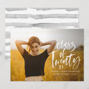 Moderne Typografie-Graduiertenankündigung Ankündigung