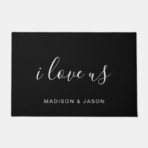 MODERNE TYPOGRAFIE HAND SKRIPIERT PERSONALISIERT FUßMATTE