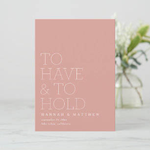 Moderne Typografie-Hochzeit zu haben und abzuhalte Save The Date