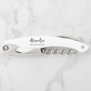 Moderne Typografie Hochzeitsgeschenk Personalisier Kellnermesser