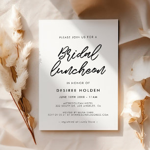 Moderne Typografie Hochzeitslunch Einladung