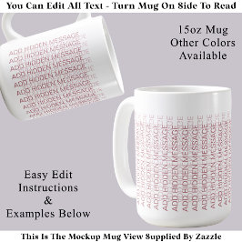 Moderne Typografie Individuelle Geheimnachricht PP Kaffeetasse