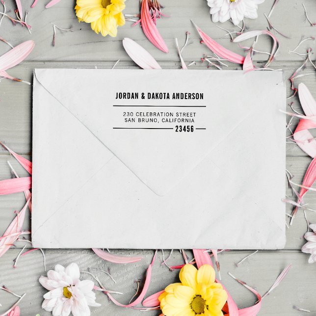 Moderne Typografie-Individuelle Namen und Rücksend Permastempel (Von Creator hochgeladen)