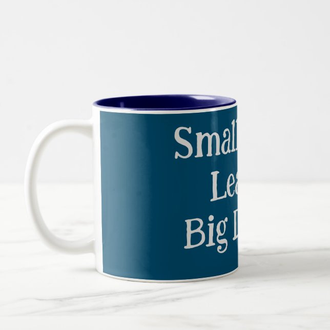 Moderne Typografie Inspiration Text Zitat Männer Zweifarbige Tasse (Links)