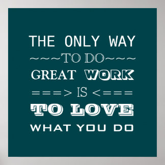 Moderne Typografie Inspiration Zitat Poster