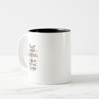 Moderne Typografie Kaffeetasse Geschenk