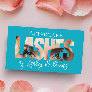 Moderne Typografie "LASHES by nachcare" Visitenkarte
