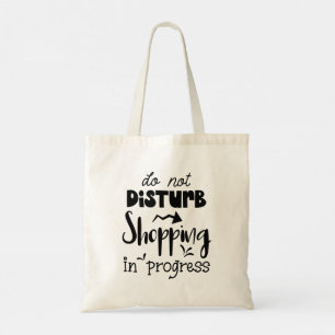 Moderne Typografie lustige Zitate Tragetasche