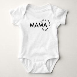 Moderne Typografie-Mama Mommy Bruh Bodysuit Baby Strampler