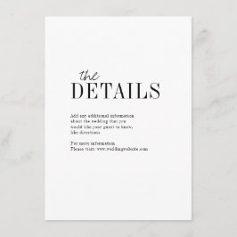 Moderne Typografie minimalistisch elegante Detailk Begleitkarte