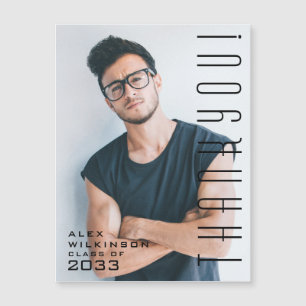 Moderne Typografie Minimalistischer Abschluss Viel Magnetkarte