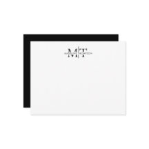 Moderne Typografie Monogramm Schwarz-weiß