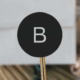 Moderne Typografie-Monogramm-Umschlag Aufkleber