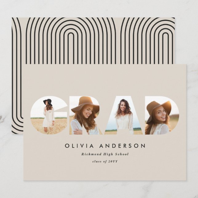 Moderne Typografie-MultiFoto-Abschluss (Vorne/Hinten)