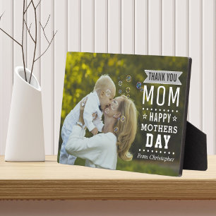 Moderne Typografie Overlay Alles Gute zum Mutterta Fotoplatte