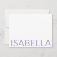 Moderne Typografie Personalisierter Lavendelname