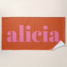 Moderne Typografie - Personalisierter Name | Rosa 