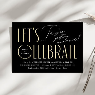 Moderne Typografie - Polterabend Einladung