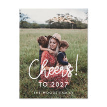 Moderne Typografie Prost auf 2026 Neujahrsfoto